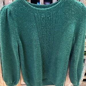 Lilly Pulitzer Green Embroidered Sweater